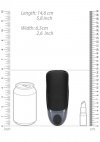 Vibrating Masturbator Sleeve - Licorice Black