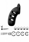 Model 21 - Chastity - 4.5 - Silicone Cock Cage - Black