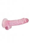 7 / 18 cm Realistic Dildo With Balls - Pink