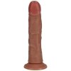 Vibrating Regular Curved Cock - 8 / 20,5 cm - Tan