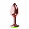 Plug-Butt Plug Diamond Emerald Shine S Rose Gold