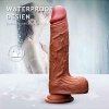 Wibrator-Silicone, Vibration 10, Rotate, Telescopic, Heating, 21cm
