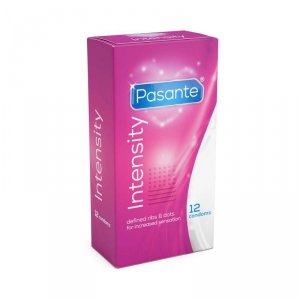 Pasante Ribs & Dots/Intensity Condoms 12 pcs
