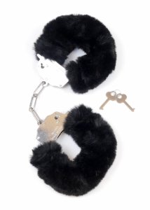 Kajdanki Fetish Boss Series- Furry Cuffs Black2,7