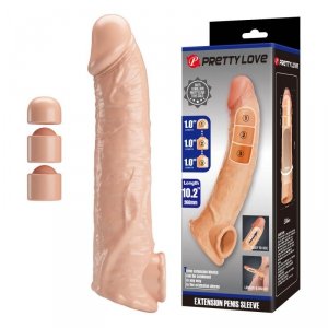 Pretty Love Extension Penis Sleeve with Modular Length Blocks – 26 cm