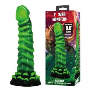 Power Monsters Manticore – 23 cm Rippled Monster Silicone Dildo