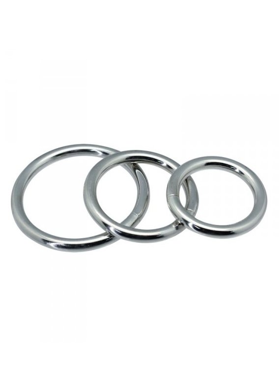 Timeless metal rings (3 pcs)