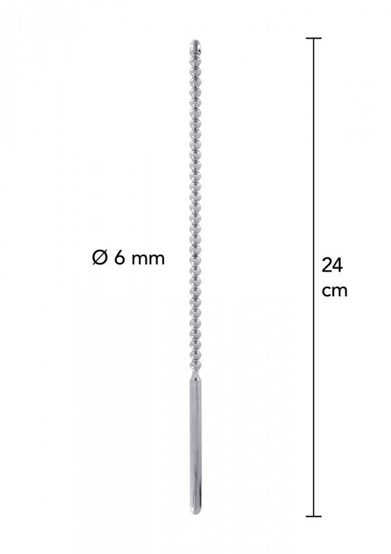 Dip Stick Ribbed 6 mm Silver