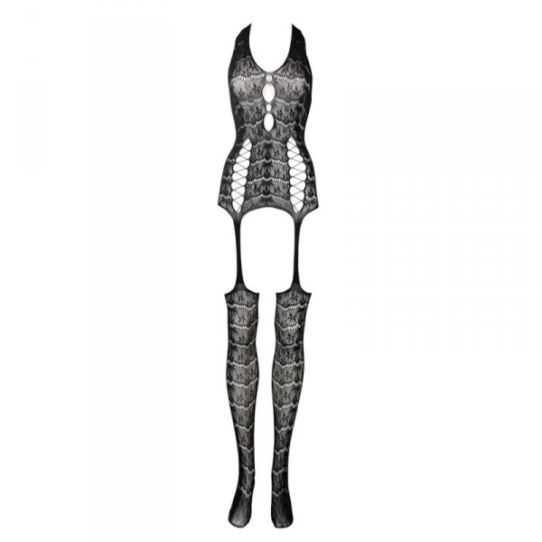 Lace Suspender Bodystocking - One Size