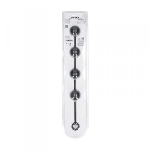 Round Silicone Anal Balls - XL - 50mm - Black