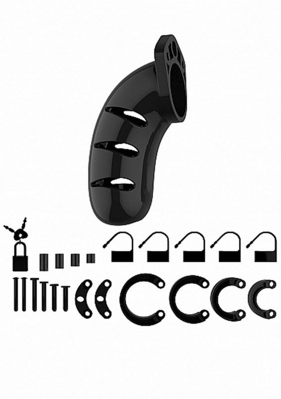 Model 03 - Chastity - 4.5&quot;&quot; - Cock Cage - Black