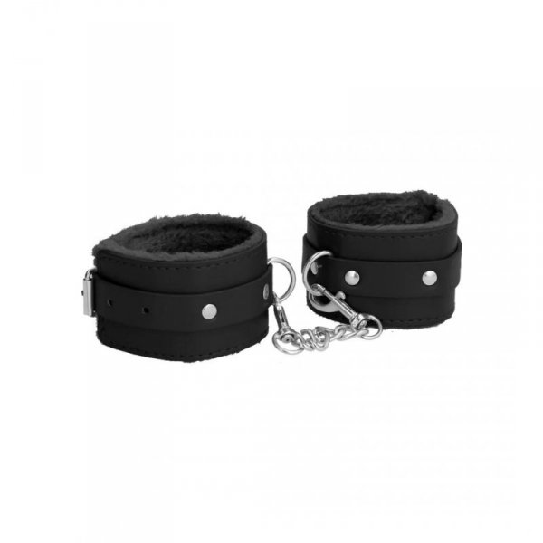 Plush Leather Handcuffs