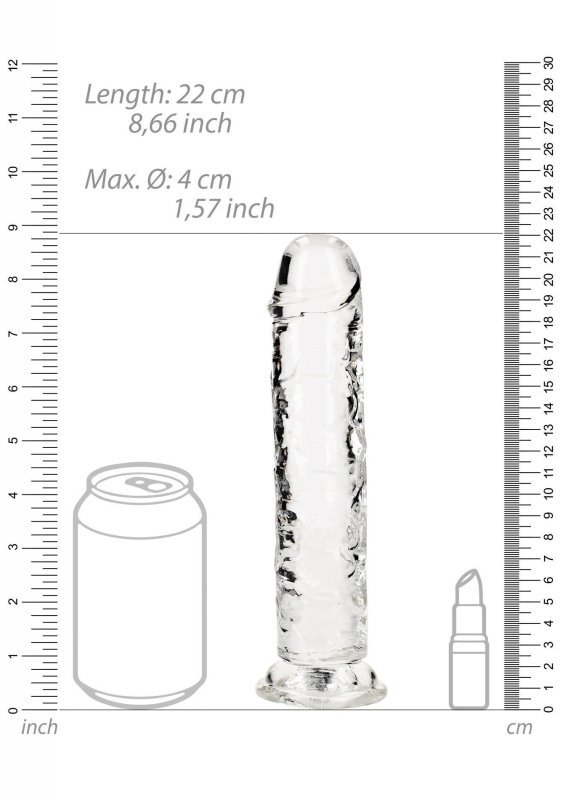 Straight Realistic Dildo with Suction Cup - 8&#039;&#039; / 20