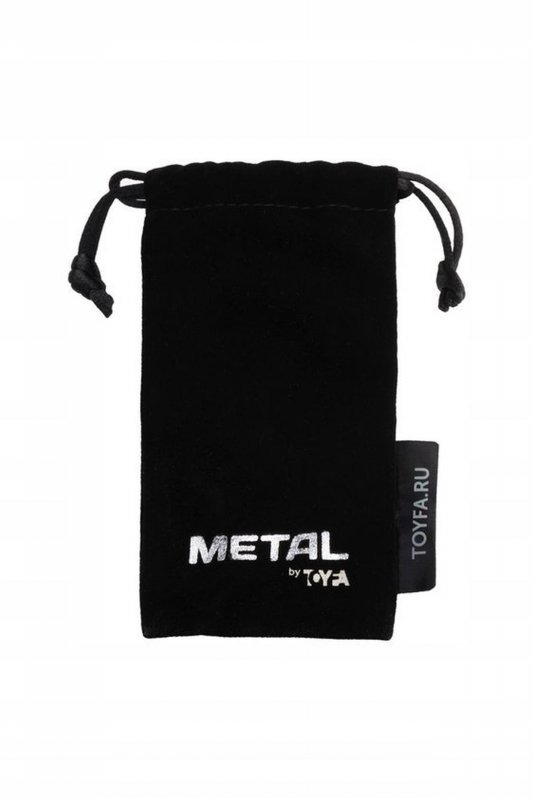 Metal by TOYFA, Anal plug, metal, silver, with diamond crystal, 9.5 cm, O 3.5 cm, 130 g