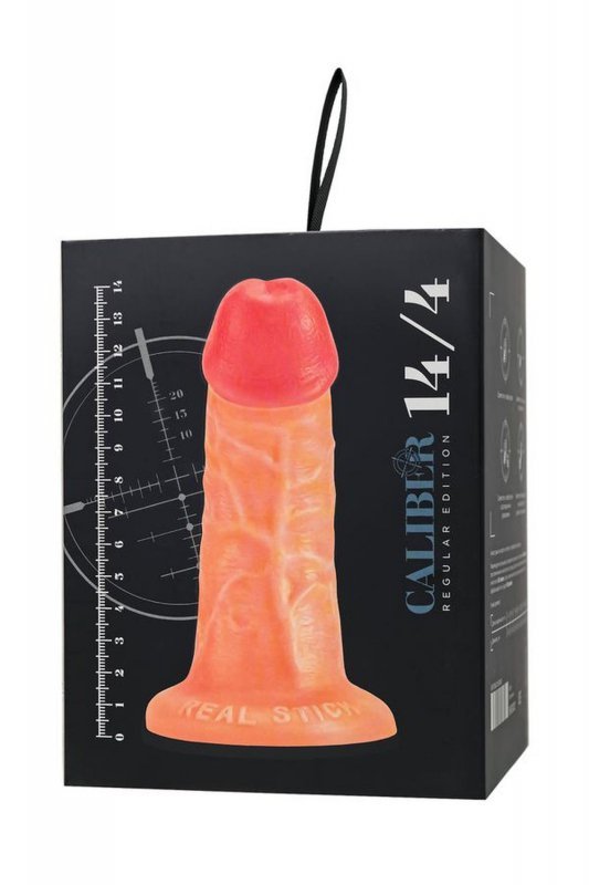 Realistic dildo Caliber 14/4 , PVC, flesh,  length 14cm, diameter 4cm