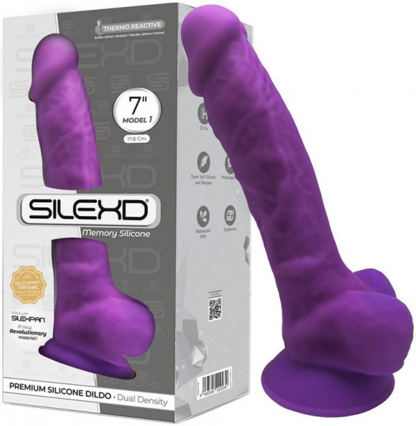 Dildo-Model 1 (7&quot;&quot;) Purple