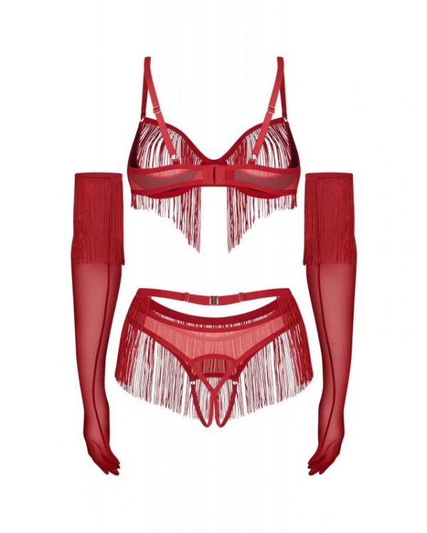 Rossay Red komplet 4-częściowy otwarty  L/XL