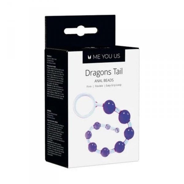 Plug/kulki- Me You Us Dragonz Tail Anal Beads Violet