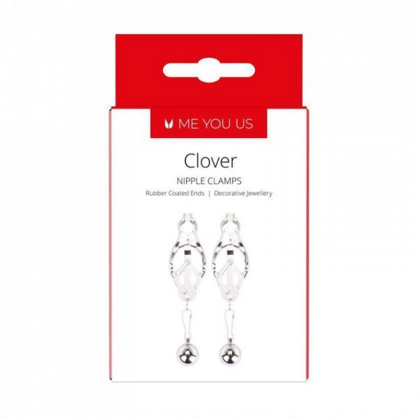 Me You Us Clover Nipple Clamp Silver