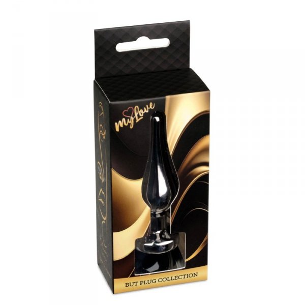 MyLove Toys - Jewellery Dark Silver BUTT PLUG- Black