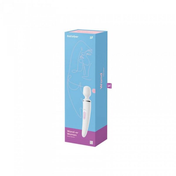 Wibrator - Satisfyer Wand-er Woman (White/Chrome)