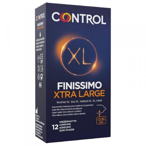 Prezerwatywy-Control Finissimo Xtra Large 12&quot;&quot;s