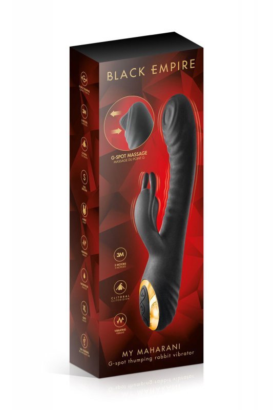 RABBIT MY MAHARANI BLACK EMPIRE VIBRATOR