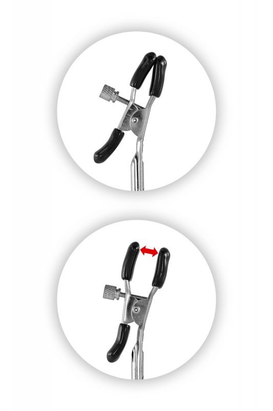 SET 2 BLACK BREAST CLAMPS