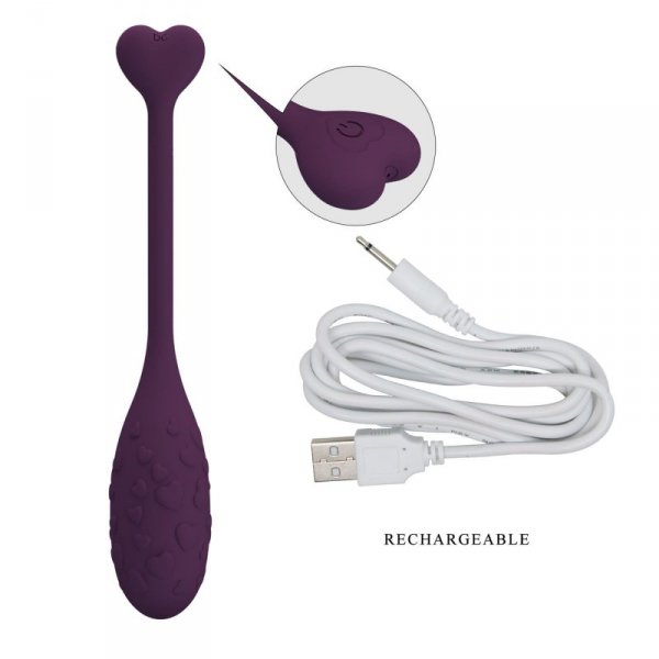 PRETTY LOVE - Fisherman Purple, 12 vibration functions Mobile APP remote control