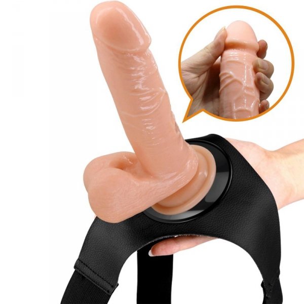 PRETTY LOVE - HARNESS BRIEFS- Tom, Universal Strap-On, 7.4&#039;&#039; Dildo