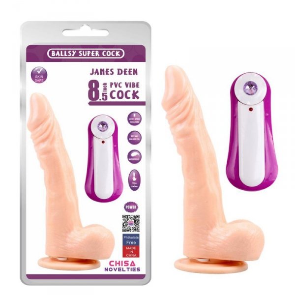 JAMES DEEN 8.5&quot;&quot; Vibrating Dildo
