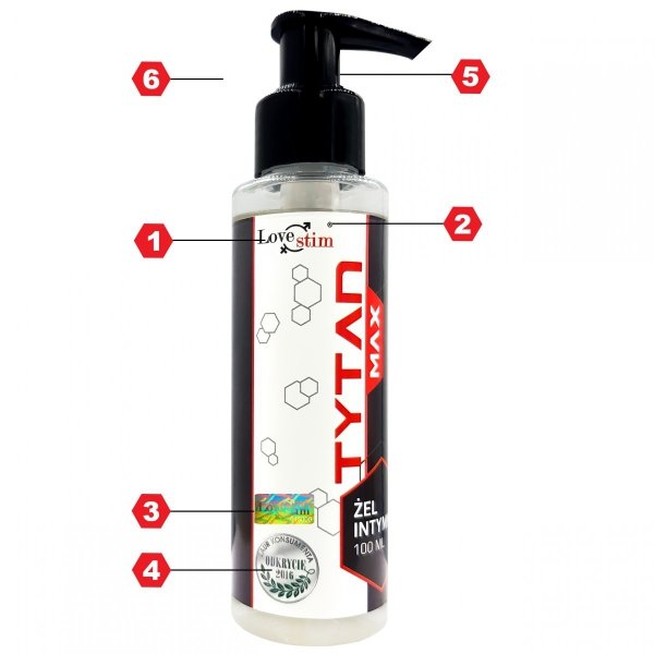 5x TYTAN MAX GEL 100ml EREKCJA POWIĘKSZENIE MEGA MOC