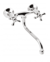 Bateria umywalkowo-zlewozmywakowa, ścienna Invena Roma chrom S250