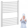 GRZEJNIK ŁAZIENKOWY drabinkowy stalowy LUXRAD TOP-1 63x50 drabinka biały