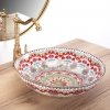 Umywalka ceramiczna nablatowa REA PERU orientalna kolorowa wzór