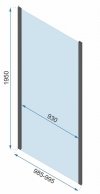 Kabina prysznicowa narożna Rapid Fold 90x100