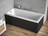 BESCO Wanna 160x70 Modern z czarną obudową + Syfon