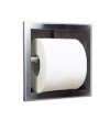 Uchwyt wnękowy na papier toaletowy Wall - Box Paper 1 Inox