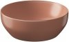 Umywalka ceramiczna nablatowa Larga okrągła 40 cm ceglasty mat