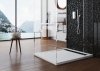 Brodzik 110x90 WEST NEW biały +ruszt chrom +syfon