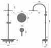 Zestaw natryskowy Vigo black Rea-p7001