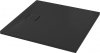 Brodzik kwadratowy Tako Slim 90x90 czarny mat + syfon