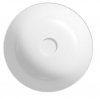 Umywalka ceramiczna nablatowa Larga okrągła 40 cm biały mat
