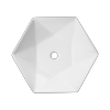 Umywalka nablatowa geometryczna Naksos 54 cm CE-55-001