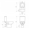 WC Kompakt COLOUR CLEANON 011 bez deski