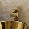 Umywalka ceramiczna nablatowa REA SOFIA GOLD złota połysk