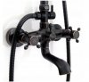Zestaw natryskowy z baterią Retro Old Black REA-P2366