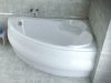 BESCO Wanna narożna Finezja Nova prawa 140x95 z białą obudową + syfon