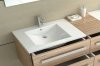 Umywalka ceramiczna wpuszczana w blat REA DAFNE 70 WHITE biała prostokątna