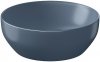 Umywalka ceramiczna nablatowa Larga okrągła 40 cm niebieski mat + korek